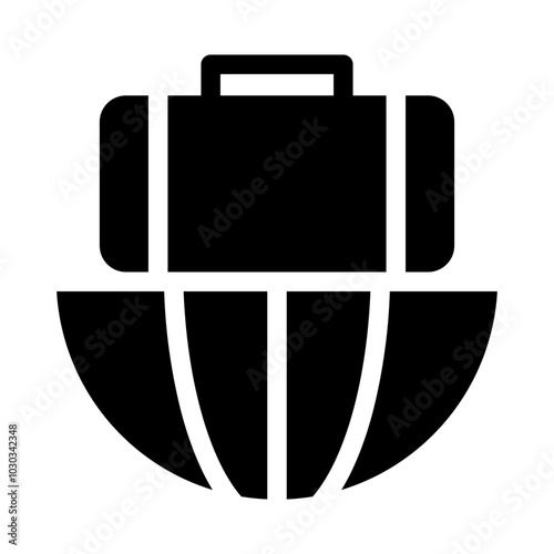 Hotel and Travel. Travel Agent vector icon illustration