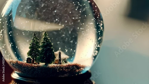 Winter Wonderland Snow Globe Scene