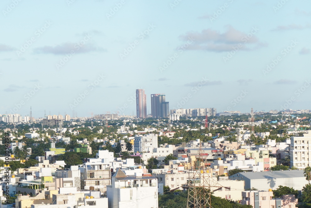 Fototapeta premium view of the city