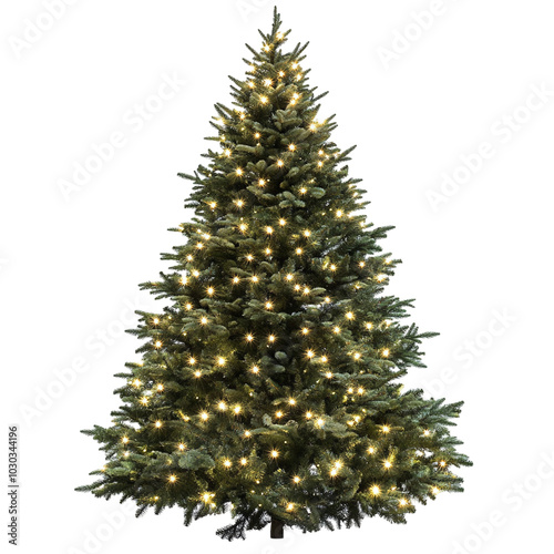 Illuminated Christmas Tree with Fairy Lights for Festive Decorations