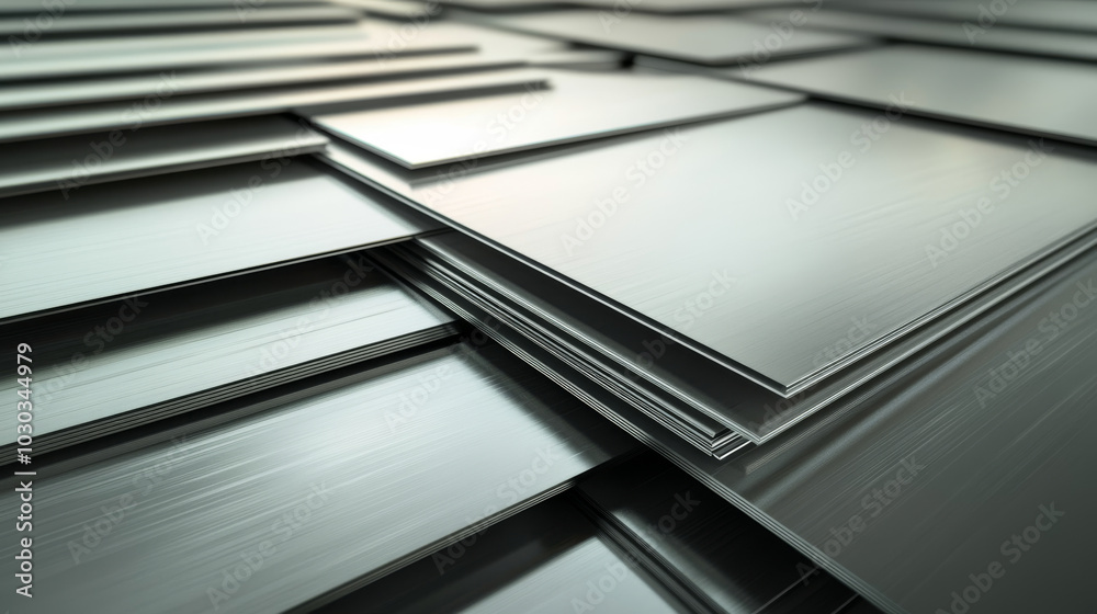 Obraz premium 3D rendered image showcasing sheet metal design using CAD software.