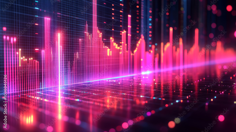 Financial stock securities trading data background Financial stock securities trading data background