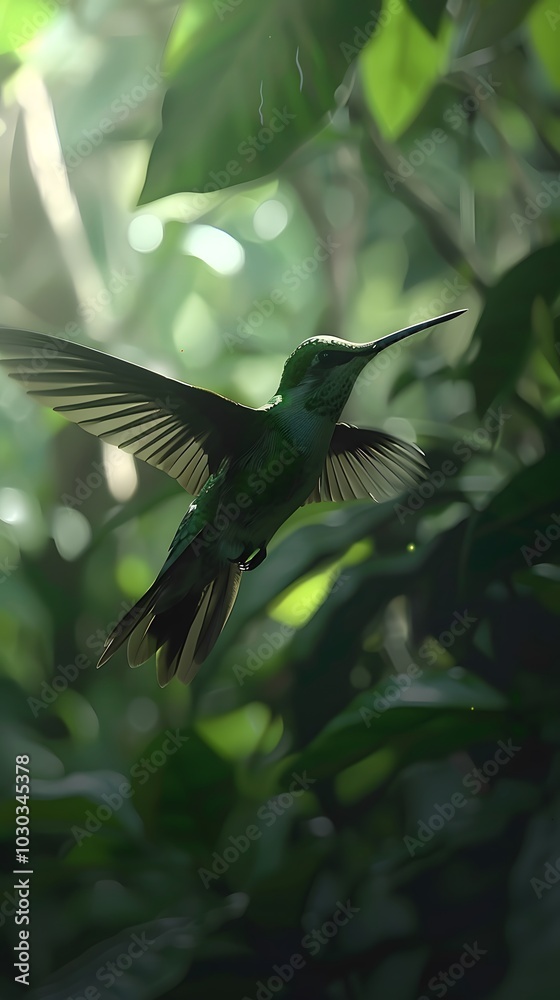Flowers abound with hummingbirds AI Generated Photo Flowers abound with hummingbirds AI Generated Photo