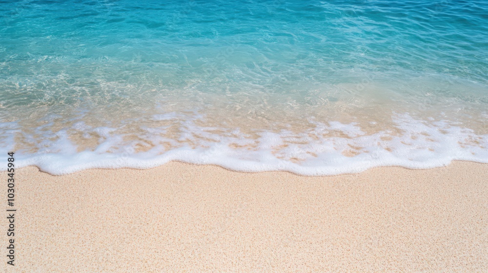 Nature landscape view of beautiful tropical beach and sea in sunny day. Beach sea space area Nature landscape view of beautiful tropical beach and sea in sunny day. Beach sea space area