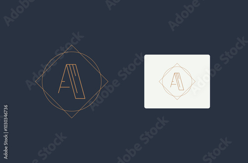 Luxury Letter A Monogram Logo, Elegant and Premium Design