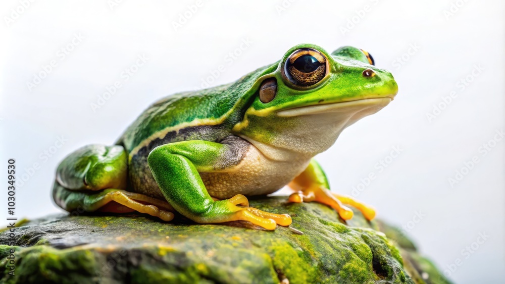 Adorable frog resting on a rocky surface, appealing to nature lovers and decor fans, making it an excellent addition to any home or artistic display. Adorable frog resting on a rocky surface, appealing to nature lovers and decor fans, making it an excellent addition to any home or artistic display.