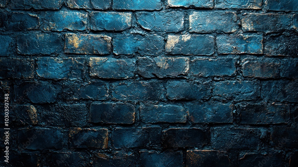 Dark black brick wall with rough texture and subtle weathering Generative AI Dark black brick wall with rough texture and subtle weathering Generative AI