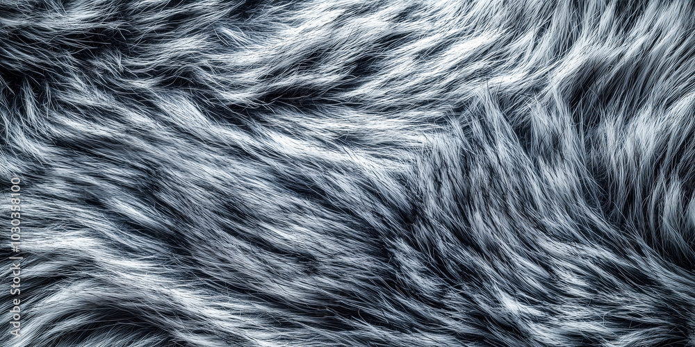 Obraz premium close up of grey fur texture for background and design
