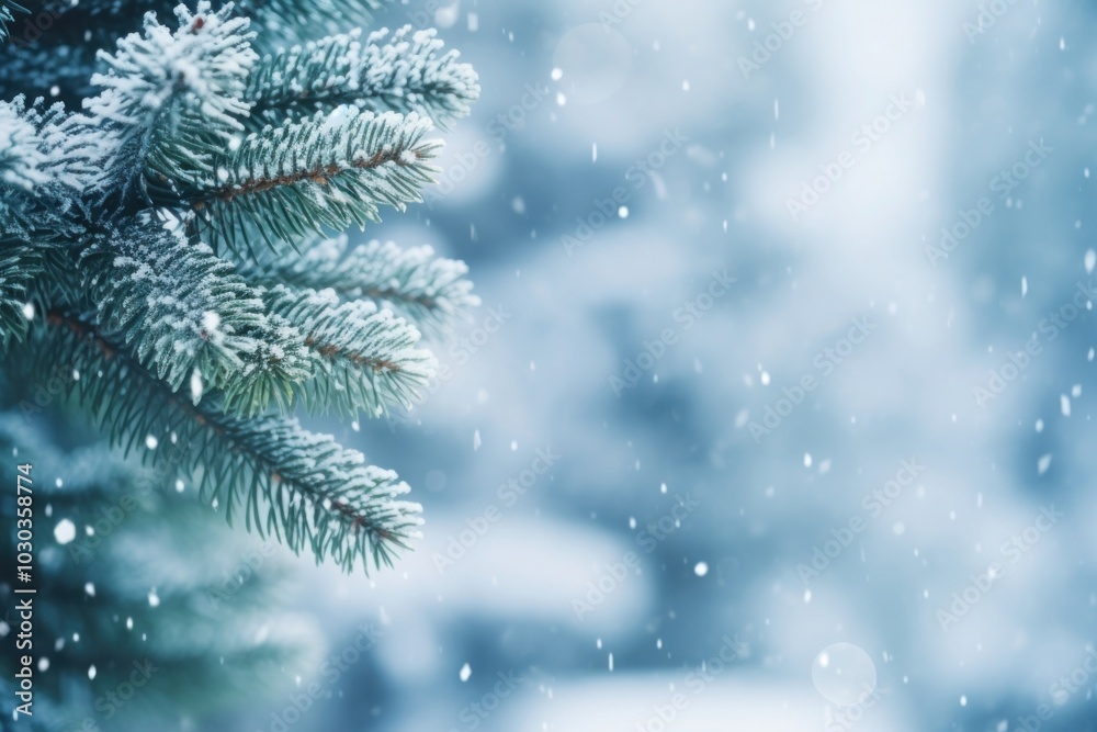 Christmas fir branch snow backgrounds outdoors. Christmas fir branch snow backgrounds outdoors.