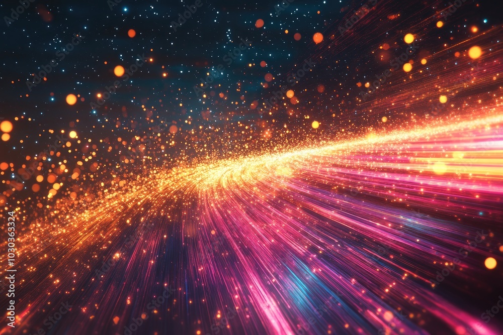 Naklejka premium Abstract background with bright streaks. Perfect for websites or presentations that focus on speed and energy.