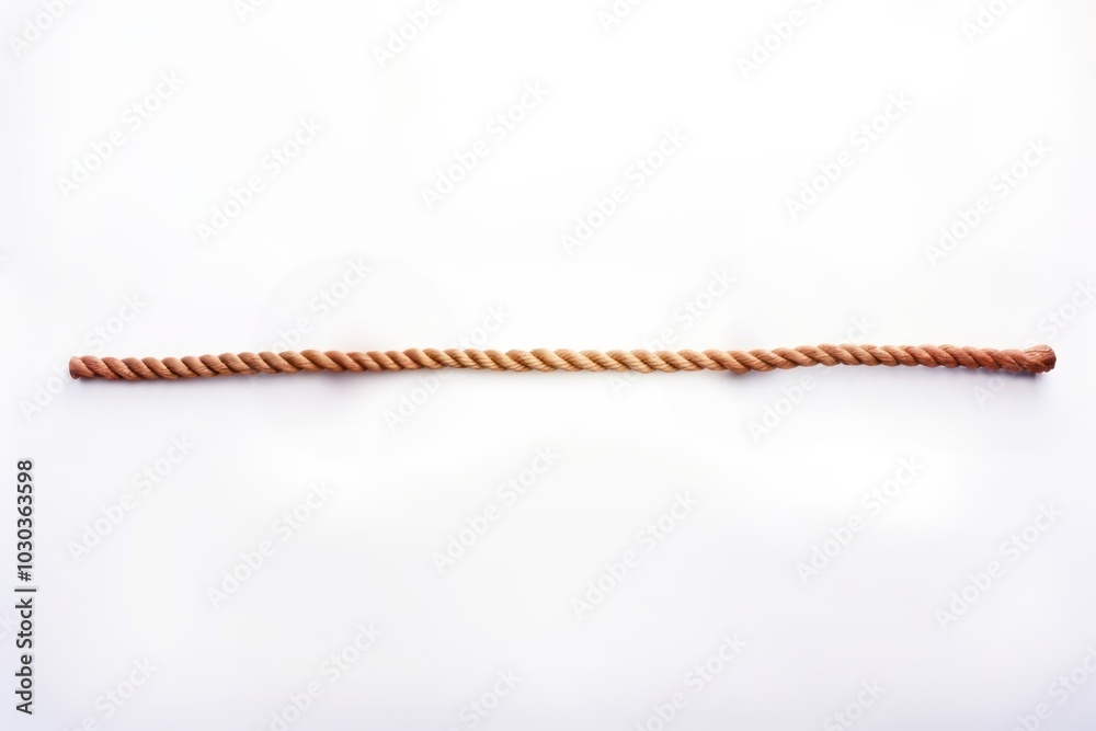 A long rope white background durability strength. A long rope white background durability strength.