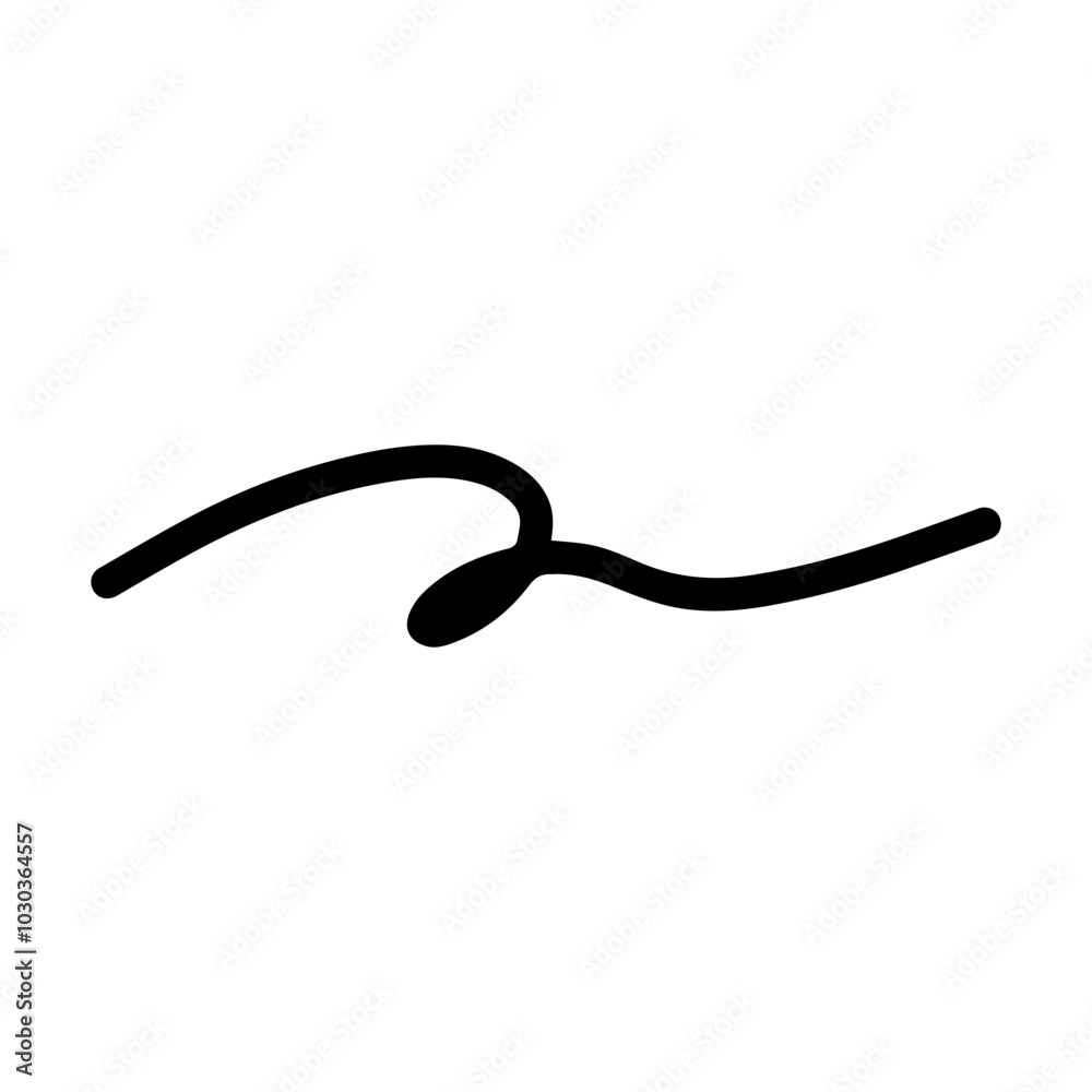Hand drawn curly swish icon vector illustration, paint brush design element of swash, swoosh underline swirl squiggle stroke illustration Hand drawn curly swish icon vector illustration, paint brush design element of swash, swoosh underline swirl squiggle stroke illustration