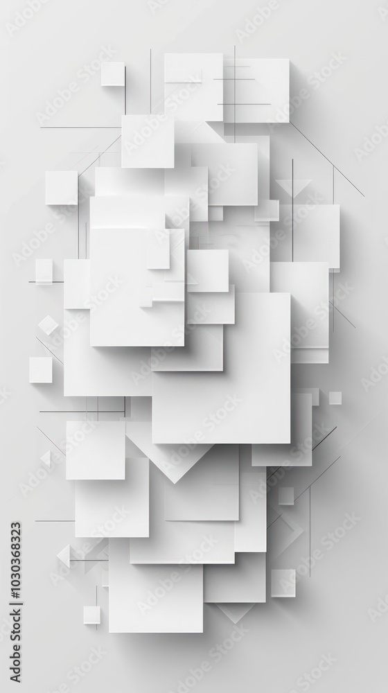 an abstract white background with squares and rectangles an abstract white background with squares and rectangles