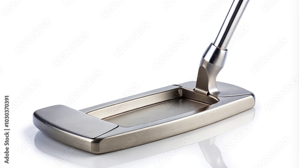 Wide-angle golf putter isolated on white background Wide-angle golf putter isolated on white background