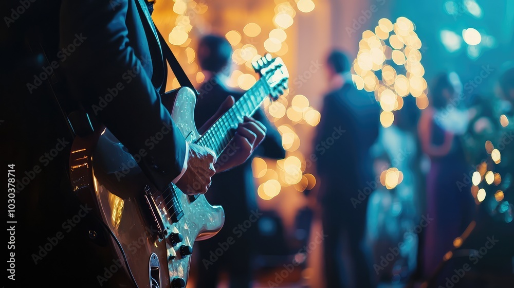 Naklejka premium Romantic Band Playing in Captivating Scene
