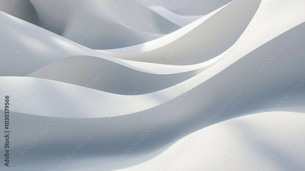 Smooth elegant white waves are flowing in the wind creating an abstract background. This textured illustration would be perfect as a minimalist background Smooth elegant white waves are flowing in the wind creating an abstract background. This textured illustration would be perfect as a minimalist background