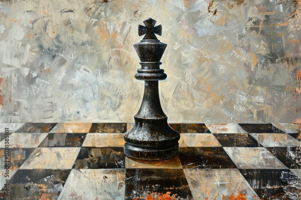 Abstract chess king background Abstract chess king background