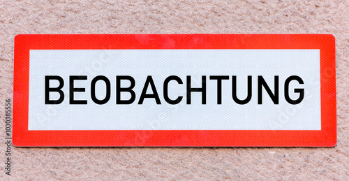 Hinweis Schild Warnung