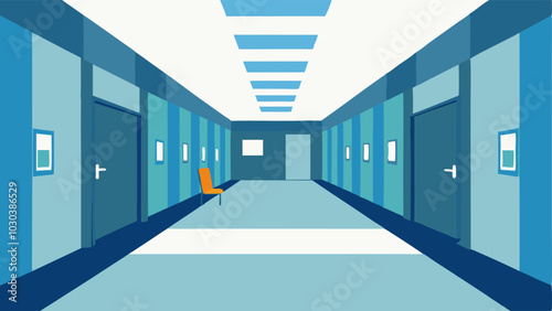 Wide Hallways An interior view of a building featuring wide hallways and clear signage allowing easy navigation for individuals with mobility devices.