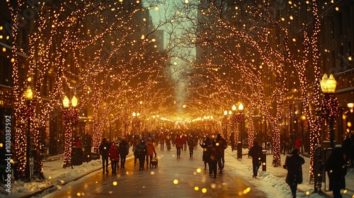 Twinkling Streets, Christmas lights