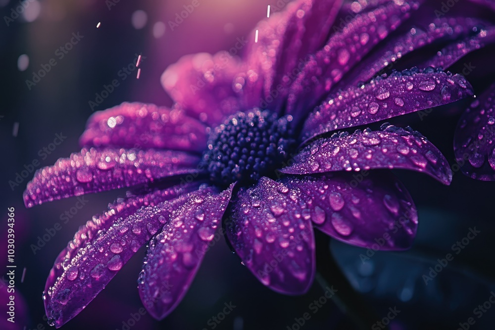 Stunning Close-Up of Blooming Purple Flower Stunning Close-Up of Blooming Purple Flower