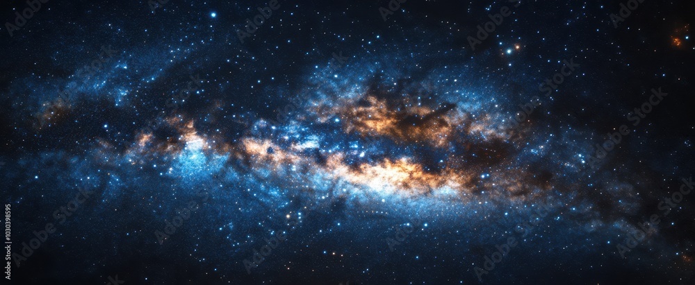 Naklejka premium The Stunning Cosmic Galaxy