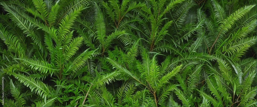 Obraz premium Shades of Green: Exploring the Beauty of Nature, Banner