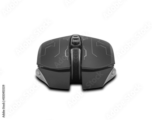 Obraz na płótnie Modern wireless computer mouse isolated on white background. w salonie
