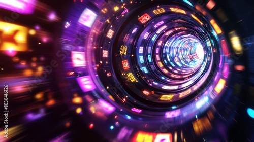 Black holethemed slot machine with collapsing visuals and time effects photo