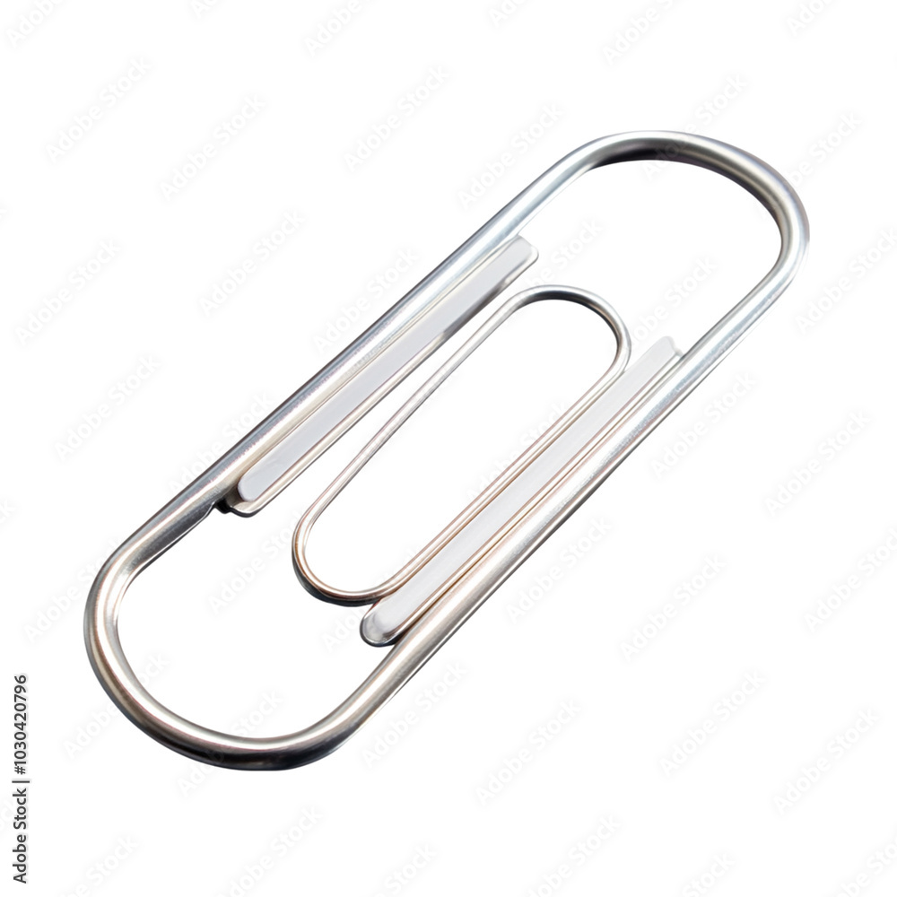 Versatile Paper Clips for Office and Personal Use in Transparent Background Versatile Paper Clips for Office and Personal Use in Transparent Background