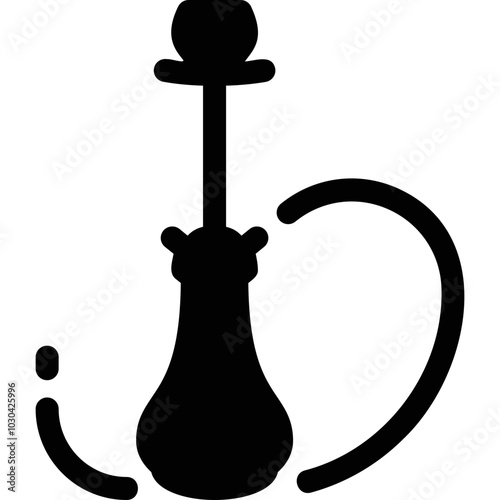 Simple vector icon hookah
