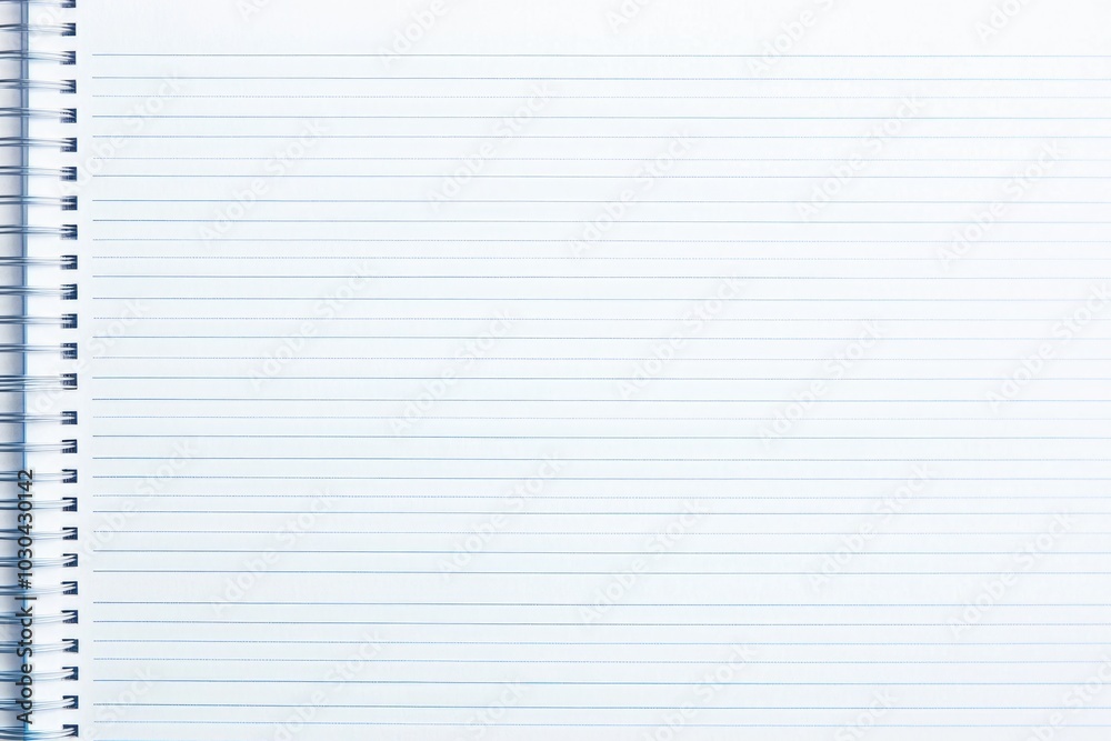 A blank lined paper background with white notebook lines. A blank lined paper background with white notebook lines.