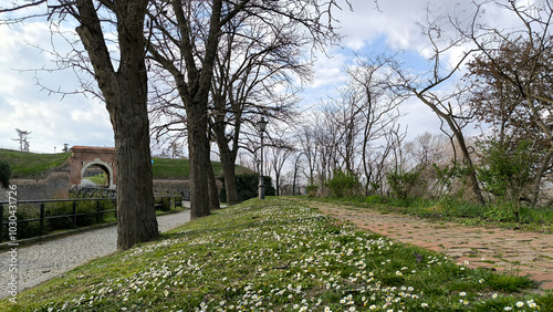 Petrovaradin Fortress and it's surroundings in bright spring day