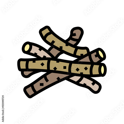 ashwagandha ayurvedic herb color icon vector. ashwagandha ayurvedic herb sign. isolated symbol illustration
