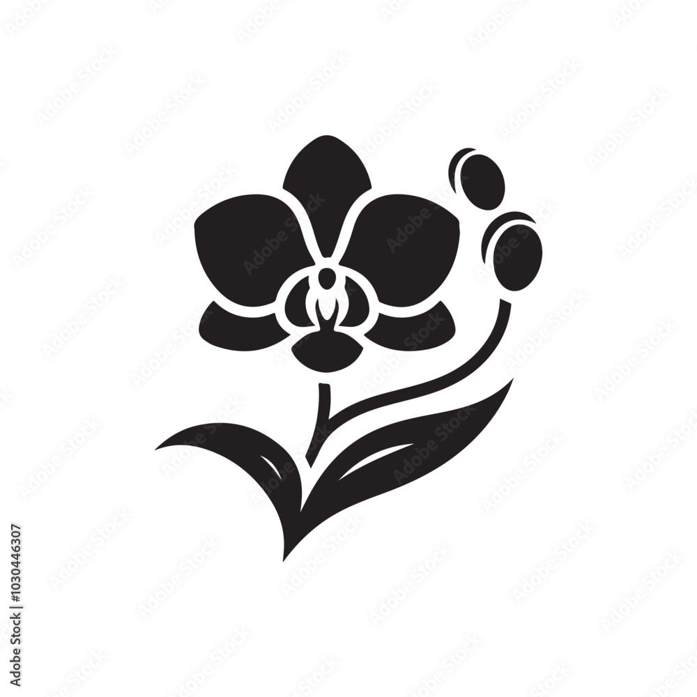 Black Orchid Silhouette Vector - An Elegant and Simple Floral Design Showcasing the Beautiful Silhouette of Orchid Flowers, Ideal for Creative Nature-inspired Branding and Botanical Projects.
Black Orchid Silhouette Vector - An Elegant and Simple Floral Design Showcasing the Beautiful Silhouette of Orchid Flowers, Ideal for Creative Nature-inspired Branding and Botanical Projects.