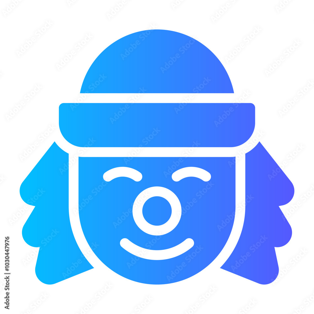 Obraz premium clown gradient icon