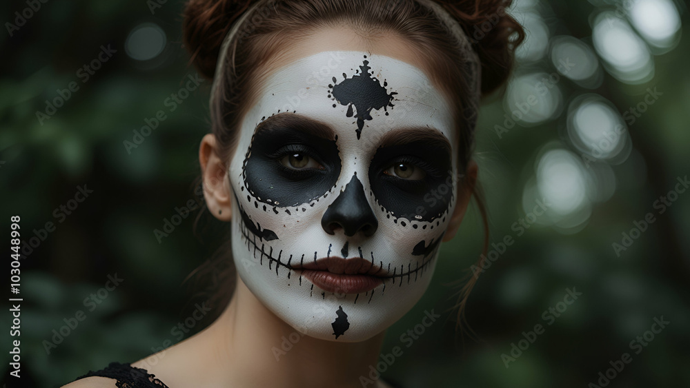 A spooky vampire face with sharp fangs, pale skin, and eerie eyes evokes Halloween chills.
A spooky vampire face with sharp fangs, pale skin, and eerie eyes evokes Halloween chills.