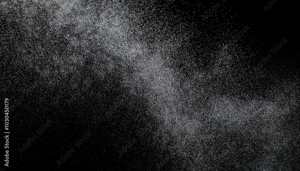 Obraz premium silver on black glitter spray background