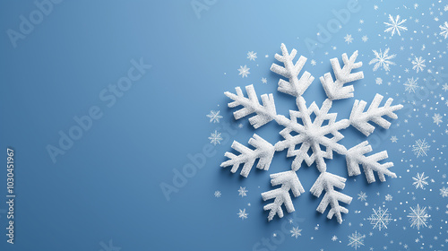 Winter Wonderland with Large 3D Snowflake