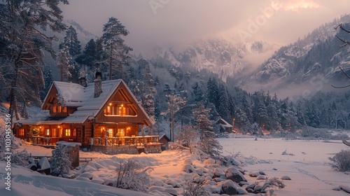 Cozy Cabin in Winter Wonderland