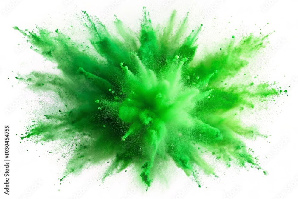 Explosion of colored powder Explosion of colored powder
