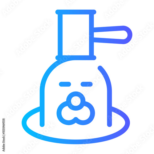 whack a mole gradient icon