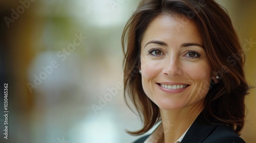 Confident Businesswoman with Bright Smile