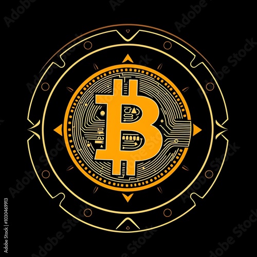 Bitcoin logo illustration