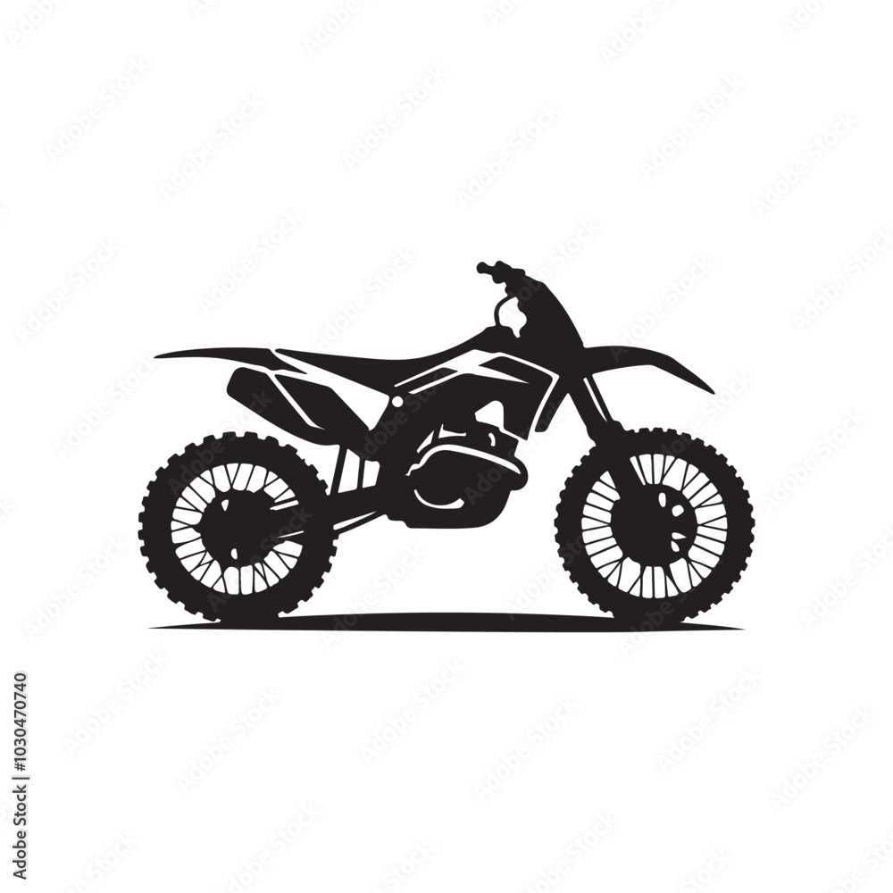 Racing motorbike silhouette vector art illustration Racing motorbike silhouette vector art illustration