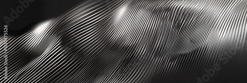Wallpaper Mural Abstract black and white pattern with a dynamic wave design. Torontodigital.ca