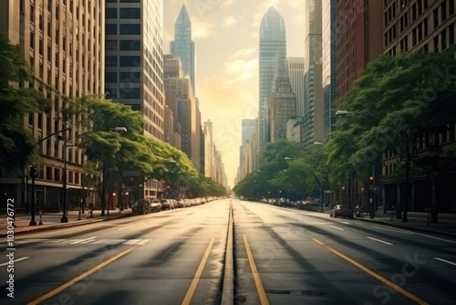 Photography difference between road street architecture metropolis.