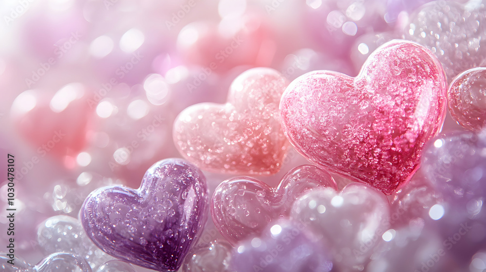 Fototapeta premium background with hearts