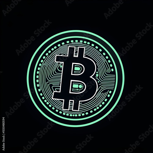 Bitcoin logo illustration