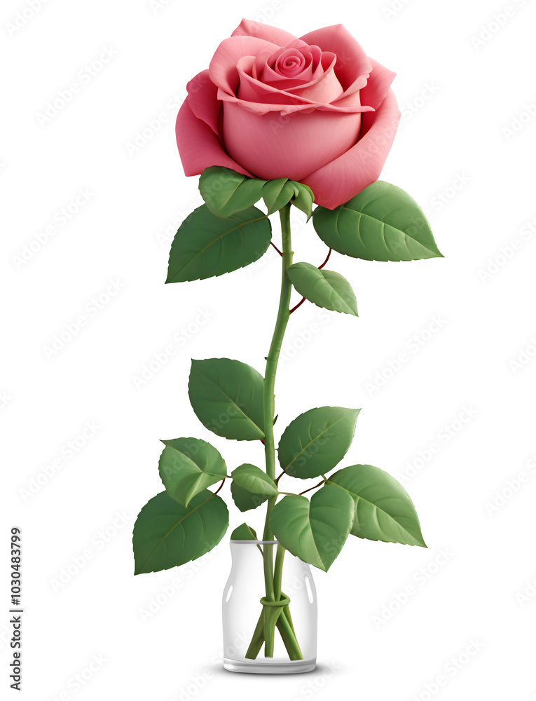 Obraz premium Rose isolated on background. Design element of flower cut out.